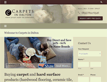 Tablet Screenshot of carpetsindalton.com